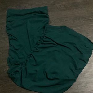 Teal long skirt